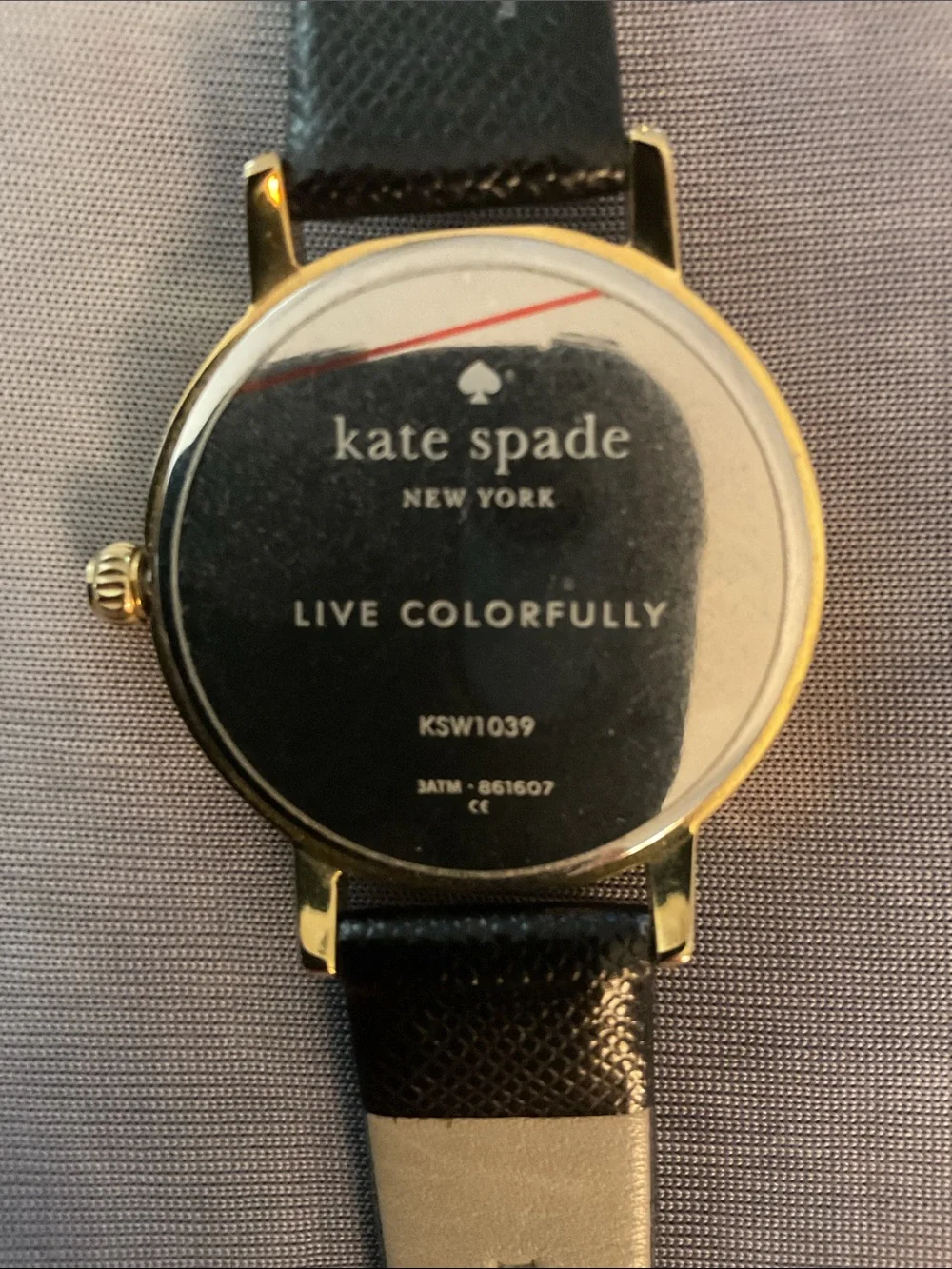 Women’s Kate Spade Watch with 5 o’clock cocktail glass
